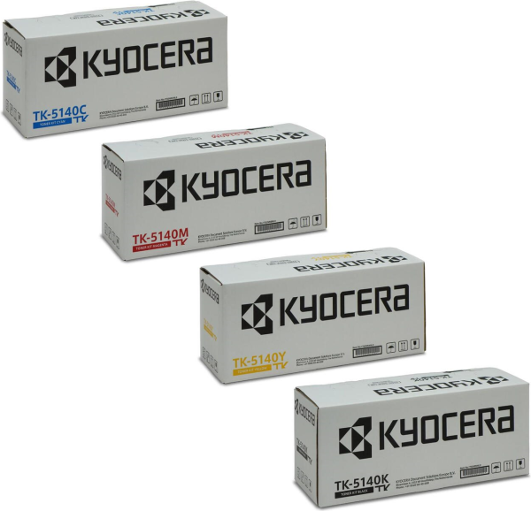 KYOCERA KYOCERA Original TK-5140 Toner - 4er Multipack cyan magenta gelb schwarz - Original - Tonereinheit