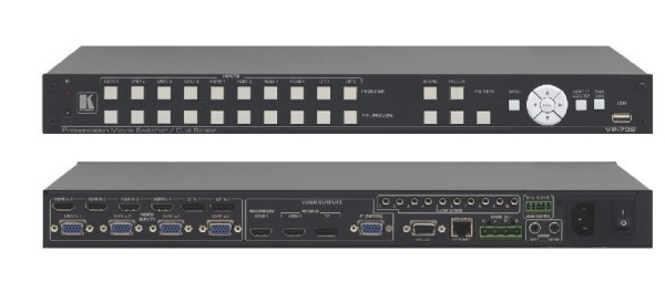 KRAMER KRAMER VP-732 4K UHD ProScale Präsentations-Scalermatrix mit 10 Eingängen und Vorschau- & Programm