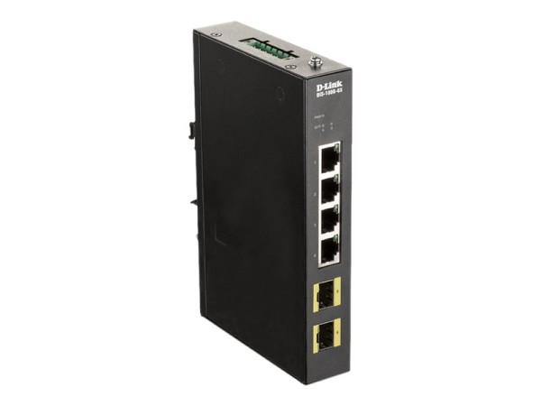 D-LINK 4-port Gigabit Industrial Switch including 2 x 100/1000M SFP DIS-100G-6S