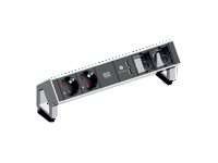 BACHMANN Steckdosenleiste Desk2 2xSchuKo-Dosen 1xU 902.229