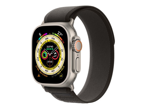 APPLE Watch Ultra GPS + Cellular 49mm Titanium Case with Black/Gray Trail L MQFX3FD/A