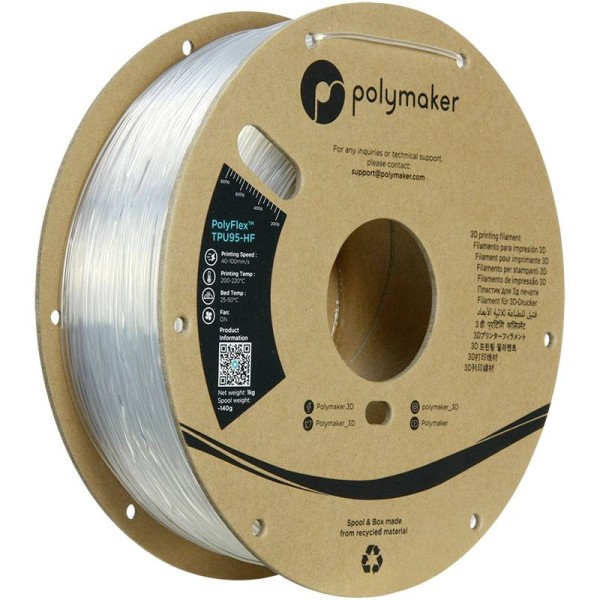 POLYMAKER POLYMAKER PD03003 TPU95-HF Filament TPU, Flexibles Filament flexibel, Highspeed Filament, UV-