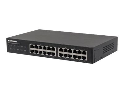 INTELLINET INTELLINET 24-Port Gigabit Switch Desktop & 19"Rackmount Met
