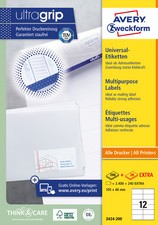 AVERY Zweckform Universal-Etiketten, 48,5 x 16,9 mm, weiß