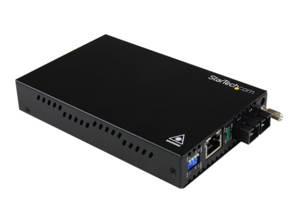 STARTECH.COM LWL / Glasfaser Medienkonverter - 1000 Mbit/s Gigabit Ethernet ET91000SC2