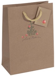 sigel Weihnachts-Geschenktüte "Christmas with apples", klein