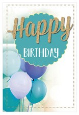SUSY CARD Geburtstagskarte Glitzer "Hurra"