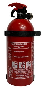 IWH Feuerlöscher für Kraftfahrzeuge, 1 kg, DIN EN 3