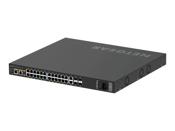 NETGEAR 26G4XF-PoE+ 24x1G PoE+ 480W 2x1G, 4xSFP+ Mgd Switch GSM4230PX-100EUS