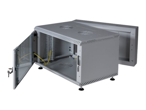 EFB ELEKTRONIK EFB ELEKTRONIK 19" Wandgehäuse 21HE, schwenkend, 2-teilig, RAL7035, Tiefe 500 mm (691621VGR.50)
