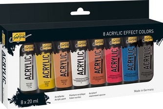 KREUL Acrylfarbe SOLO Goya Acrylic, 20 ml, 8er-Set