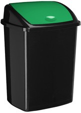 CEP Abfallbehälter ROSSIGNOL, mit Einwurfklappe, 50 Liter