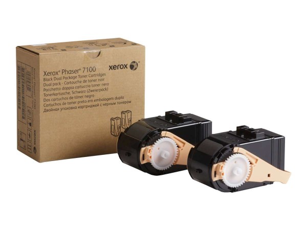 XEROX Phaser 7100 2er Pack Schwarz Tonerpatrone 106R02605