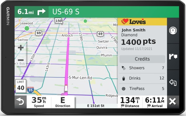 GARMIN dezl LGV1010 MT-D Navigationsgerät 25,7 cm GPS/Gallileo 010-02741-10