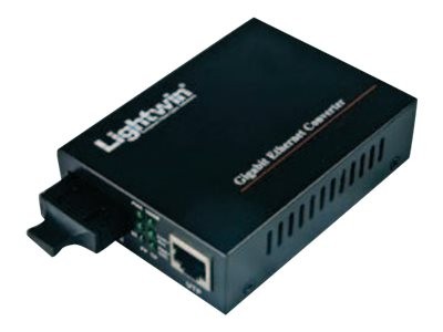 LIGHTWIN Lightwin LWC 10/100/1000 SM20 SC Netzwerk Medienkonverter 1000 Mbit/s Einzelmodus Schwarz (LWC 10/10