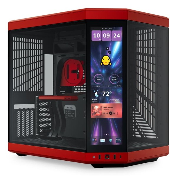 HYTE HYTE Y70 Touch Infinite - Midi Tower - PC - Schwarz - Farbe Kirsche - ATX