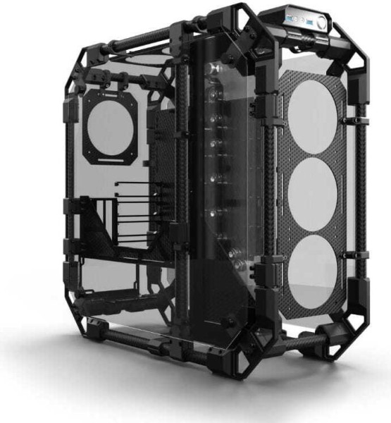 ALPHACOOL Apex Pro Skeleton Carbon ATX-Gehäuse (13758) 13758