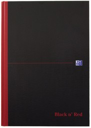 Oxford Black n' Red Notizbuch - gebunden, DIN A4, liniert