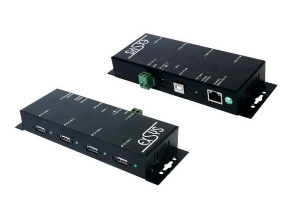 EXSYS EXSYS Ethernet 1Giga-LAN zu 4 x USB 2.0 Ports