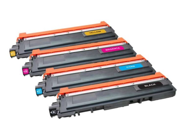 FREECOLOR Rainbow Kit 4er Pack Schwarz, Gelb, Cyan, Magenta Tonerpatrone TN230-4-FRC