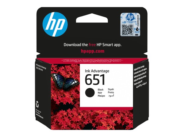 HP HP 651 Schwarz Ink Advantage Tintenpatrone