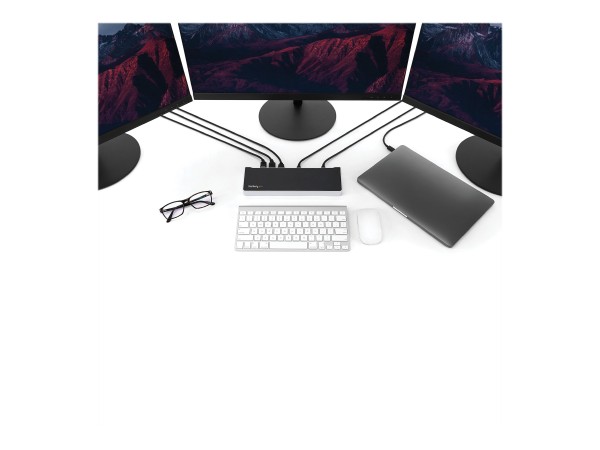 STARTECH.COM STARTECH.COM Triple-4K Monitor USB-C Docking Station for Laptops