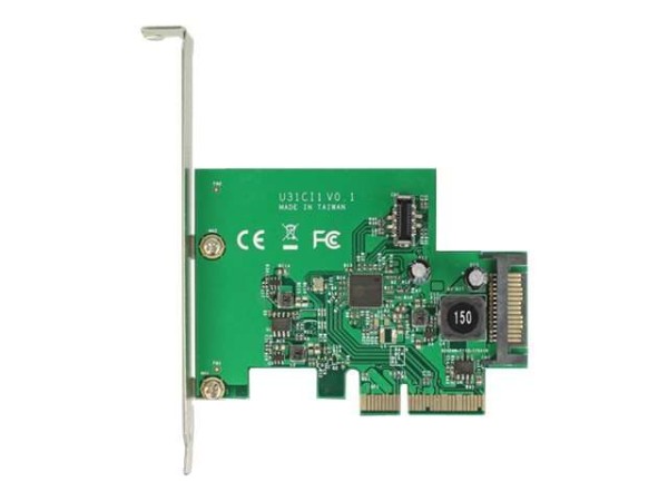 DELOCK PCI Express Karte > 1 x intern USB 3.1 Gen 2 Key A 20 Pin Buchse 89603