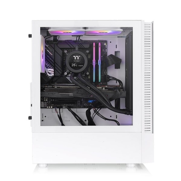 THERMALTAKE THERMALTAKE View 200 TG Midi Tower  "ARGB Snow"    White retail