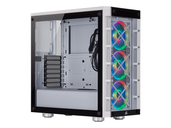 CORSAIR Midi Crystal 465X Tempered Glass Smart Case (W) CC-9011189-WW