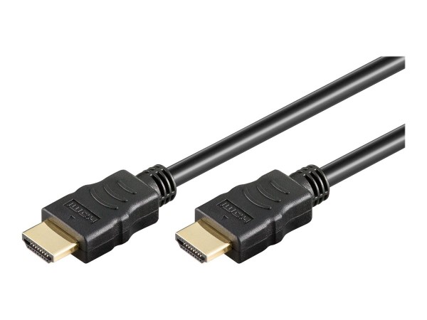 WENTRONIC Goobay High Speed HDMI Kabel mit Ethernet, vergoldet, 20m, Schwar 38523