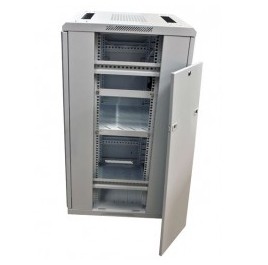 ALLNET ALLNET 19""Schrank, 32HE, B600/T 600mm, Glastür, Lichtgrau, SNB-Serie,