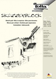 folia Skizzenblock, DIN A4, 120 g/qm, 50 Blatt