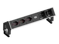 BACHMANN Steckdosenleiste Desk2 3xCH T13 90° 2xAbd 902.409
