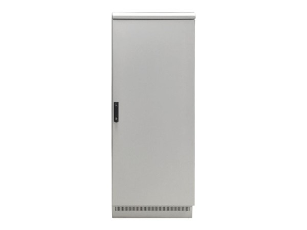 EFB ELEKTRONIK 19" Netzwerkschrank 24HE 800x800,IP55,vorm. Sockel,RAL7035 692724IP55.GR