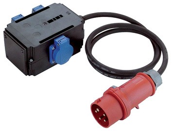 BACHMANN CEE-Adapter, 3-fach, wiederanschließbar