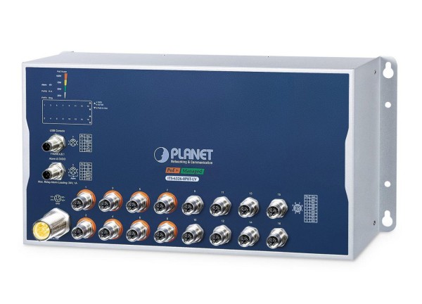PLANET TECHNOLOGY PLANET TECHNOLOGY Industrial L3  8-Port M12 Managed