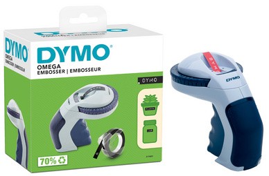 DYMO Prägegerät Omega, Farbe: hellblau