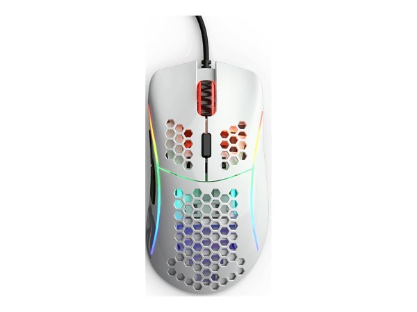 GLORIOUS GLORIOUS PC GAMING RACE Model D Gaming-Maus - weiß, glossy