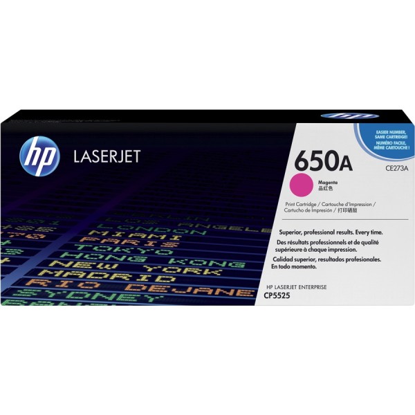 HP HP 650A Magenta LaserJet Contractual Toner Cartridge CE273AC Project SCRP (P)