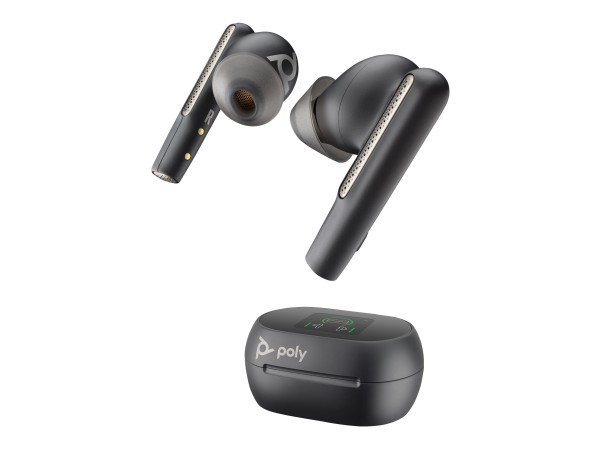 HP Poly Voyager Free 60+ UC Carbon Black Earbuds +BT700 USB-C Adapter +Touc 7Y8G4AA