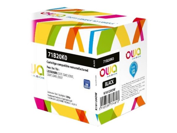ARMOR ARMOR OWA Toner komp. Lexmark 71B0010 schwarz (3000 S.)