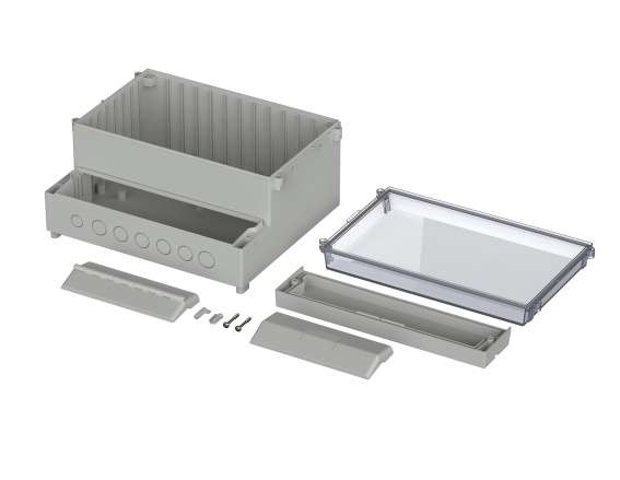 BOPLA Regler-Gehäuse 257 x 217 x 132.5 ABS, Polycarbonat Hellgrau Bopla RCP 41250109