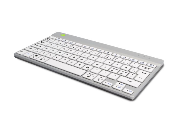 R-GO TOOLS R-GO TOOLS Tastatur Compact Break ND-Layout Bluetooth weiß