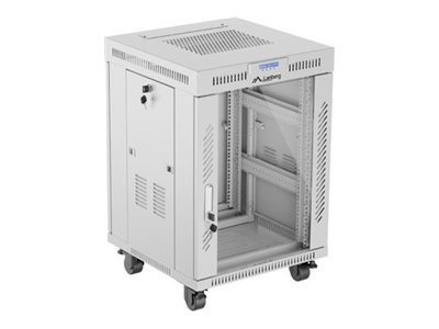 LANBERG LANBERG LANBERG 19" 15U 600X600 GRAU GLAS TÜR LCD EINBAU