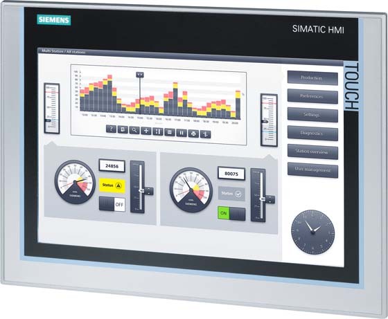 SIEMENS SIEMENS 6AV2124-0MC01-0AX0 6AV21240MC010AX0 SIMATIC TP1200 Comfort