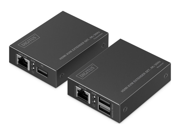 DIGITUS DIGITUS HDMI KVM Extender 4K/30Hz schwarz