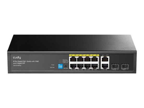 CUDY CUDY 8+2P GS1010PS2 PoE+ SFP