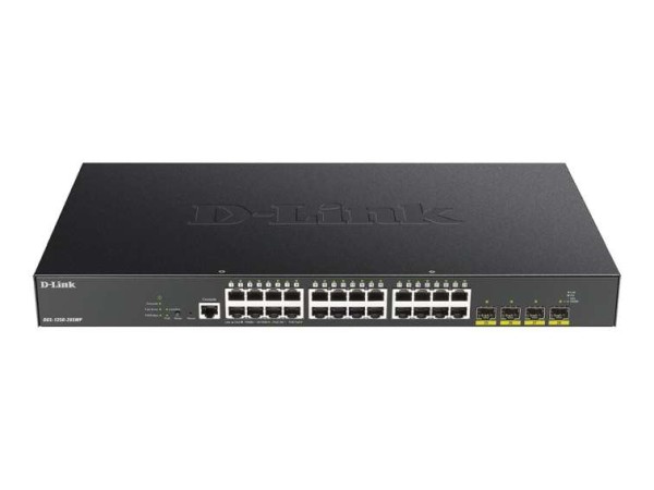 D-LINK 28-Port Smart Managed PoE+ Gigabit Switch 4x 10G, dlink|green 3.0 DGS-1250-28XMP/E