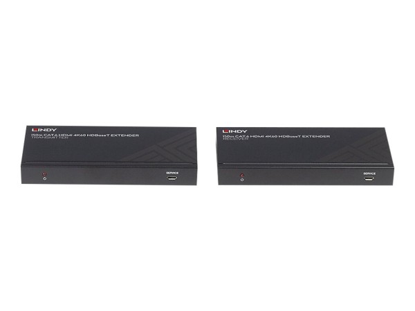 LINDY 150m Cat.6 HDMI 4K60 HDBaseT Extender, IR & RS-232 38217