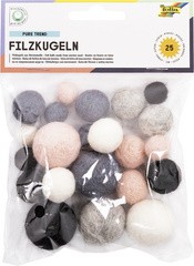 folia Filzkugeln PURE TREND, Merinowolle